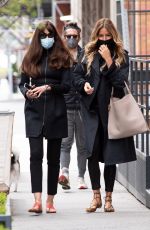 KELLY BENSIMON and CAROL ALT Out in New York 04/22/2021