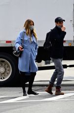 KELLY BENSIMON and Nick Stefanov Out in New York 04/06/2021
