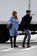 KELLY BENSIMON and Nick Stefanov Out in New York 04/06/2021
