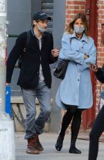 KELLY BENSIMON andNick Stefanov Out in New York 04/01/2021
