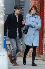 KELLY BENSIMON andNick Stefanov Out in New York 04/01/2021