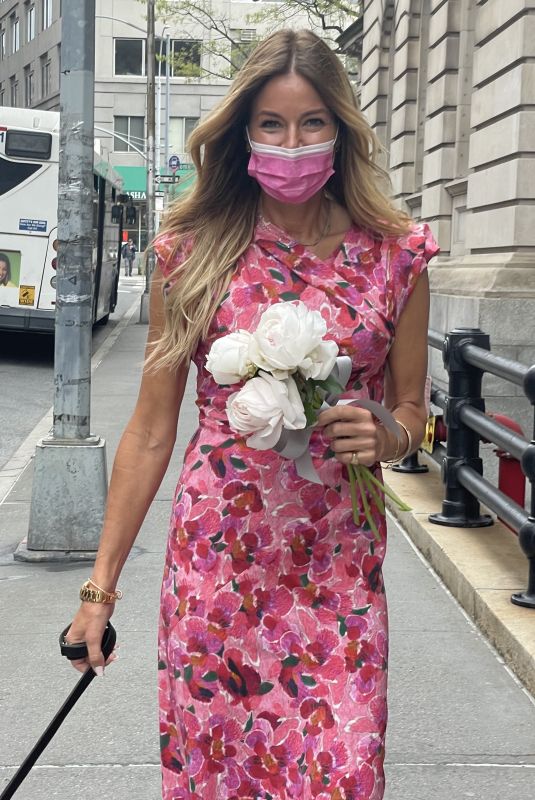 KELLY BENSIMON Out Flower Shopping in New York 04/19/2021