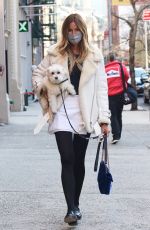 KELLY BENSIMON Out with Her Dog in New York 04/03/2021