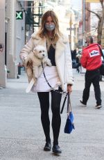 KELLY BENSIMON Out with Her Dog in New York 04/03/2021