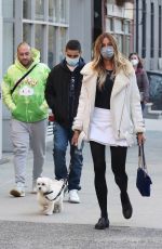 KELLY BENSIMON Out with Her Dog in New York 04/03/2021