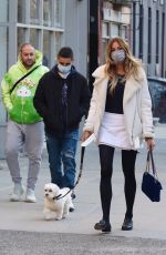 KELLY BENSIMON Out with Her Dog in New York 04/03/2021