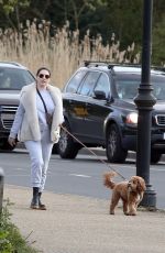 KELLY BROOK and Jeremy Parisi Out with Their Dog in London 04/14/2021