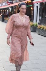 KELLY BROOK Arrives at Global Studios in London 04/20/2021