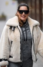 KELLY BROOK Arrives at Heart Radio in London 04/02/2021