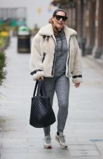 KELLY BROOK Arrives at Heart Radio in London 04/02/2021