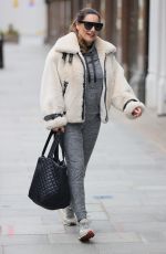 KELLY BROOK Arrives at Heart Radio in London 04/02/2021
