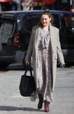 KELLY BROOK Arrives at Heart Radio in London 04/06/2021