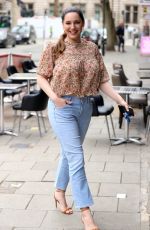 KELLY BROOK Arrives at Heart Radio in London 04/29/2021