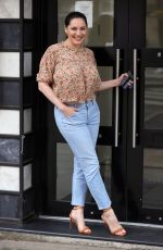 KELLY BROOK Arrives at Heart Radio in London 04/29/2021