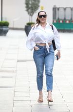 KELLY BROOK in Denim Leaves Heart FM in London 04/01/2021