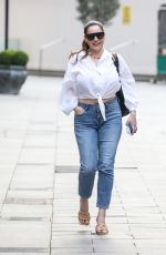 KELLY BROOK in Denim Leaves Heart FM in London 04/01/2021