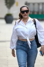 KELLY BROOK in Denim Leaves Heart FM in London 04/01/2021