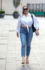 KELLY BROOK in Denim Leaves Heart FM in London 04/01/2021