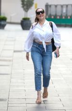 KELLY BROOK in Denim Leaves Heart FM in London 04/01/2021