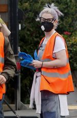 KELLY OSBOURNE at Drive Thru Food Distribution Event in Los Angeles 04/10/2021