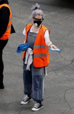 KELLY OSBOURNE at Drive Thru Food Distribution Event in Los Angeles 04/10/2021