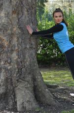 KELSEY STRATFORD Training for Her Upcoming Marathon in London 04/28/2021
