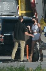 KENDALL and KYLIE JENNER Arrives by Private Jet in Los Angeles 04/05/2021