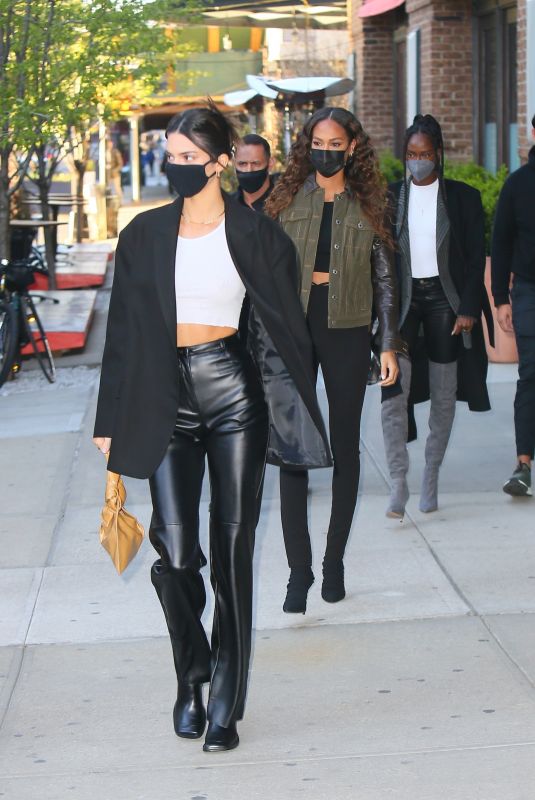 KENDALL JENNER and JOAN SMALLS Leaves Greenwich Hotel in New York 04/26/2021
