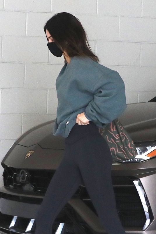 KENDALL JENNER Arrives at a Workout Session in West Hollywood 04/22/2021