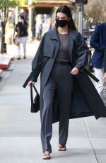 KENDALL JENNER Leaves Her Hotel in New York 04/27/2021