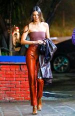 KENDALL JENNER Out for Dinner in Los Angeles 04/15/2021