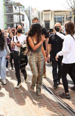 KIM KARDASHIAN Arrives at her SKIMS Pop-up Store at The Grove in Los Angeles 04/07/2021