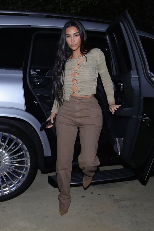 KIM KARDASHIAN Out for Dinner at La Scala in Beverly Hills 04/06/2021