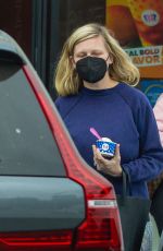 KIRSTEN DUNST at Baskin-Robbins in Los Angeles 04/21/2021