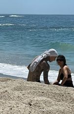 KOURTNEY KARDASHIAN and Travis Barker in Laguna Beach 04/19/2021