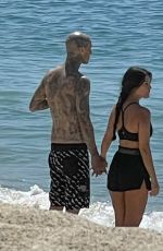 KOURTNEY KARDASHIAN and Travis Barker in Laguna Beach 04/19/2021