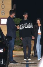 KOURTNEY KARDASHIAN and Travis Barker Leaves Nobu in Malibu 04/07/2021