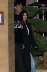 KOURTNEY KARDASHIAN and Travis Barker Leaves Nobu in Malibu 04/07/2021