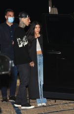 KOURTNEY KARDASHIAN and Travis Barker Leaves Nobu in Malibu 04/07/2021