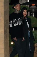 KOURTNEY KARDASHIAN and Travis Barker Leaves Nobu in Malibu 04/07/2021