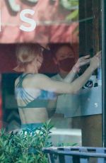 KRISTEN BELL at a Pilates Class in Los Angeles 04/09/2021 