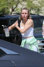 KRISTEN BELL Leaves a Gym in Los Feliz 04/17/2021
