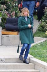 KRISTEN BELL on the Set of The Woman in the House in Los Angeles 04/13/2021