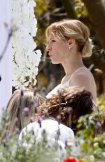 KRISTEN BELL on the Set of The Woman in the House in Los Angeles 04/15/2021