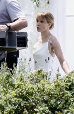 KRISTEN BELL on the Set of The Woman in the House in Los Angeles 04/15/2021