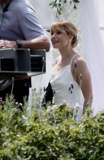 KRISTEN BELL on the Set of The Woman in the House in Los Angeles 04/15/2021