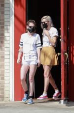 KRISTEN STEWART and DLAN MEYER Out in Los Angeles 04/10/2021