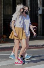 KRISTEN STEWART and DLAN MEYER Out in Los Angeles 04/10/2021