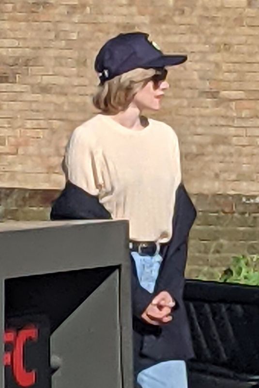 KRISTEN STEWART as Princess Diana on the Set of Spencer in London 03/29/2021