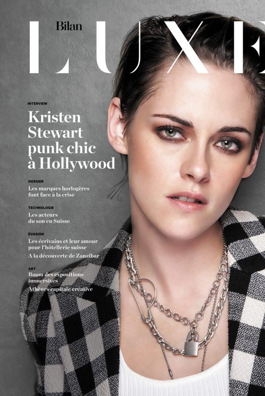 KRISTEN STEWART in Bilan Luxe  Magazine, Spring 2021
